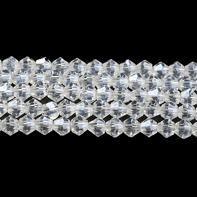 Transparent Electroplate Glass Beads Strands EGLA-A039-T3mm-A13-1