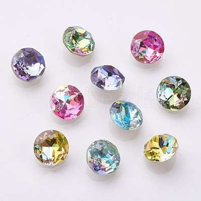 K9 Glass Rhinestone Cabochons GLAA-D001-04-1