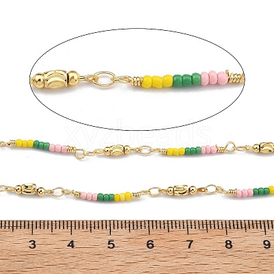 Brass Ball Chains KK-D368-02G-E-1