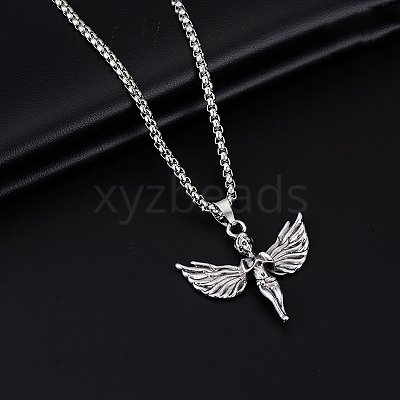 Alloy Pendant 201 Stainless Steel  Chain Necklaces for Men FS-WG0EA78-06-1