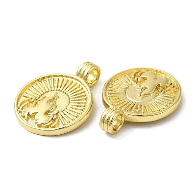Rack Plating Brass Pendants KK-C030-30B-G-1