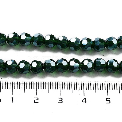 Electroplate Transparent Glass Beads Strands LS-EGLA-A035-T6mm-A10-1