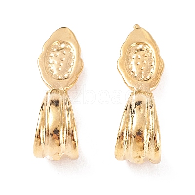 Brass Pendant Bails KK-Q185-G-1