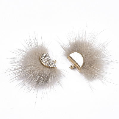 Faux Mink Fur Tassel Pendant Decorations FIND-T040-13-1