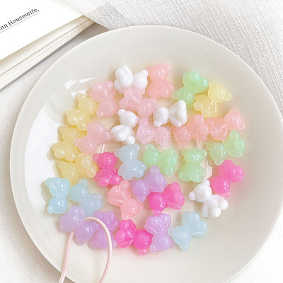 Acrylic Beads X-OACR-H038-15-1