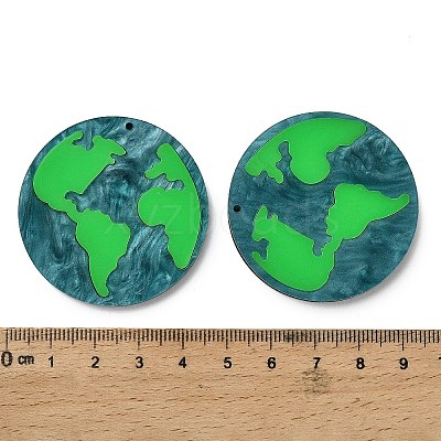Opaque Acrylic Pendants OACR-I020-05-1