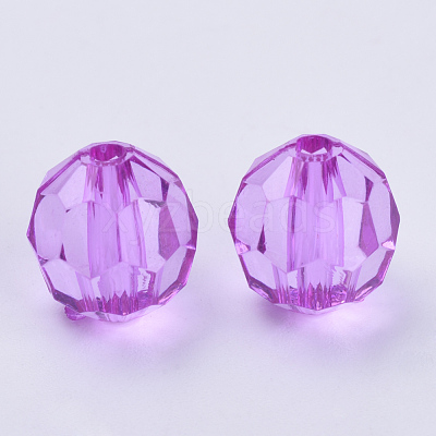 Transparent Acrylic Beads TACR-Q257-6mm-V48-1