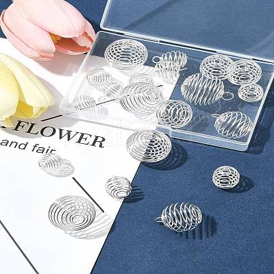 20Pcs 4 Styles Iron Wire Pendants FIND-FS0003-39-1
