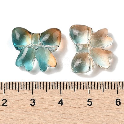 Transparent Spray Paint Glass Beads GLAA-Z011-02F-1