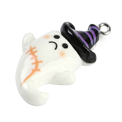 Halloween Theme Resin Pendants RESI-M046-01J-1