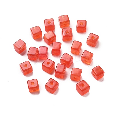Transparent Acrylic Beads OACR-H044-04B-12-1