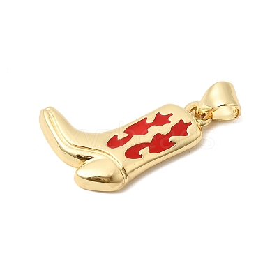 Brass Enamel Pendants KK-H267-117G-04-1