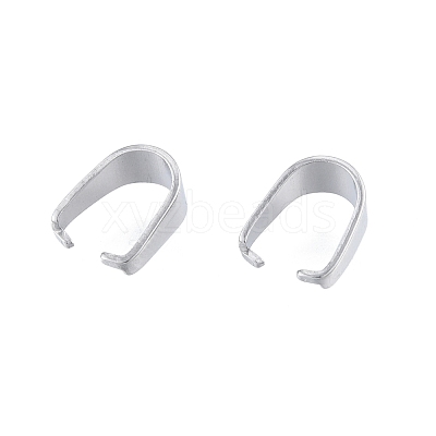 Non-Tarnish 304 Stainless Steel Snap on Bails STAS-B027-03P-01-1