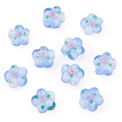 10Pcs Handmade Lampwork Beads LAMP-TADJ0001-01F-1