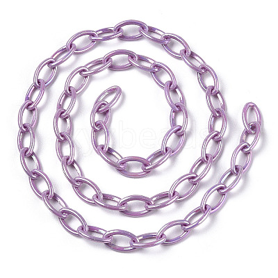 Acrylic Opaque Cable Chains PACR-N009-001E-1