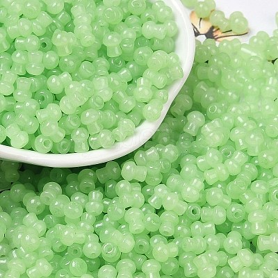 Transparent Colours Glass Seed Beads SEED-R001-01K-1