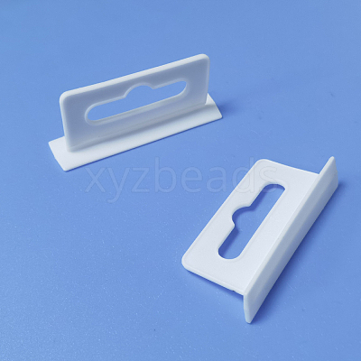 80Pcs Rectangle PP with PE Hanging Tabs KY-CP0001-35B-1