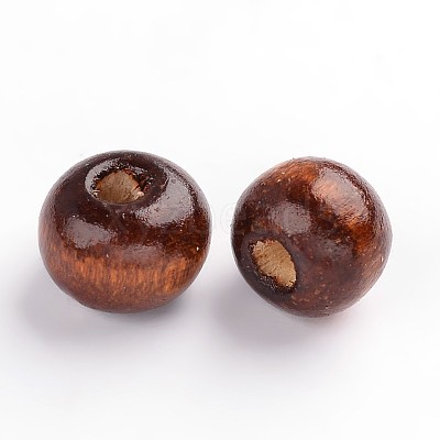 Dyed Natural Wood Beads WOOD-Q006-10mm-06-LF-1