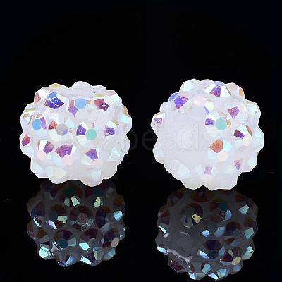 Resin Rhinestone Beads RESI-S253-12mm-GAB1-1