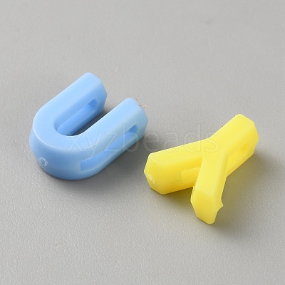 Opaque Acrylic Beads SACR-WH0014-05B-1