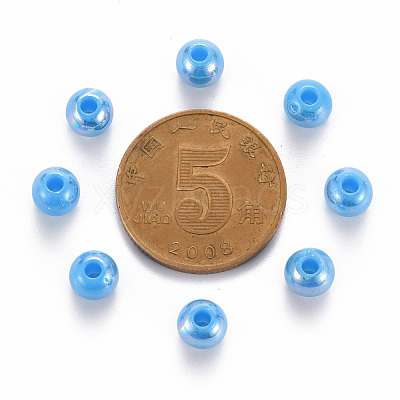 Opaque Acrylic Beads MACR-S370-D6mm-9-1