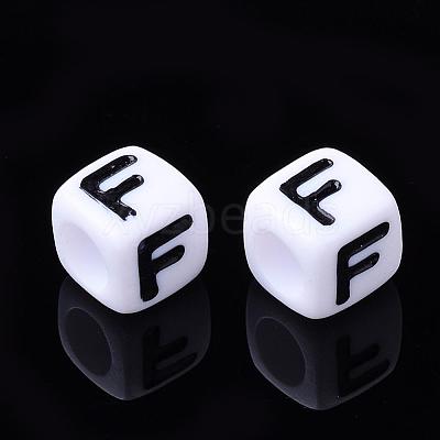 Letter Acrylic Beads PL37C9129-F-1