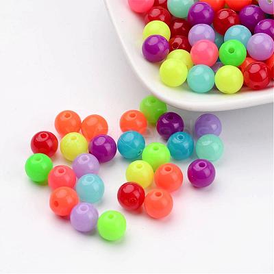 Fluorescent Acrylic Beads X-MACR-R517-8mm-M-1