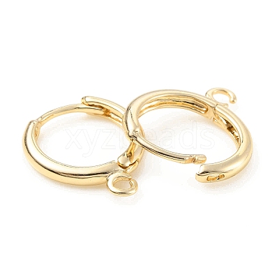 Brass Huggie Hoop Earring Finding LS-X-KK-C024-17KCG-1