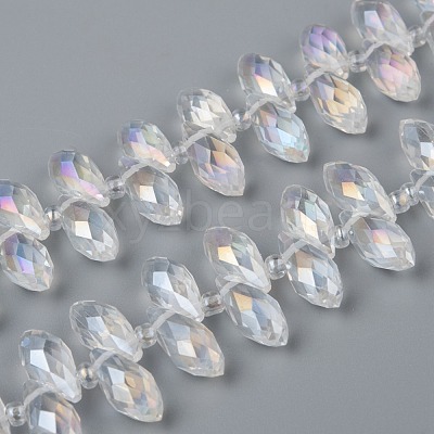 Crystal Glass Beads Strands X-GLAA-D033-01-1