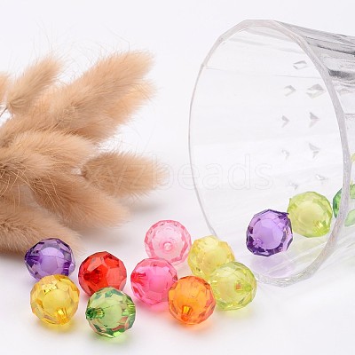 Transparent Acrylic Beads X-TACR-S113-15mm-M-1