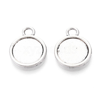 Tibetan Style Alloy Pendants Cabochon Settings PALLOY-N178-12AS-B-1