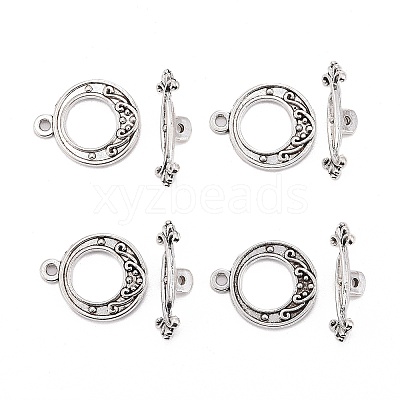 Tibetan Style Alloy Toggle Clasps LS-LF1081Y-NF-1