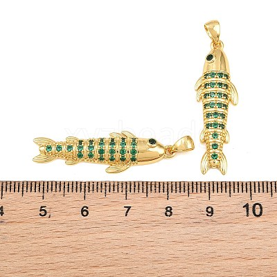 Brass Micro Pave Cubic Zirconia Pendants CU-CBAB3AD-10G-02-1