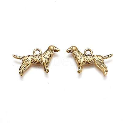 Tibetan Style Alloy Puppy Pendants GLF9881Y-1