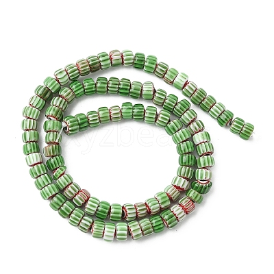 1 Strand Handmade Millefiori Glass Beads Strands LAMP-YW0004-16A-1