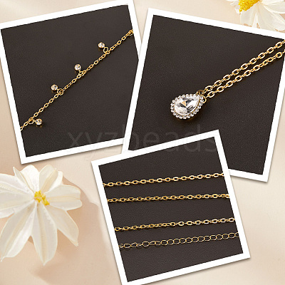 2Pcs 2 Colors Teardrop Alloy Clear Cubic Zirconia Tassel Sexy Body Chains AJEW-CY0001-26-1