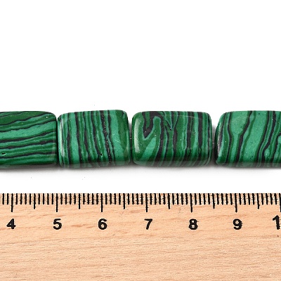 Synthetic Malachite Beads Strands G-S386-A04-1