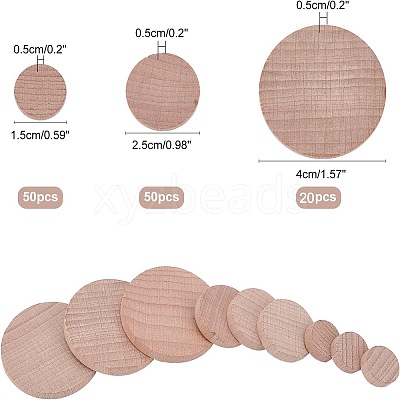 2Bag Beech Wooden Round Pieces WOOD-NB0002-77-1