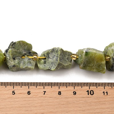 Raw Rough Natural Serpentine Beads Strands G-Z087-B14-1