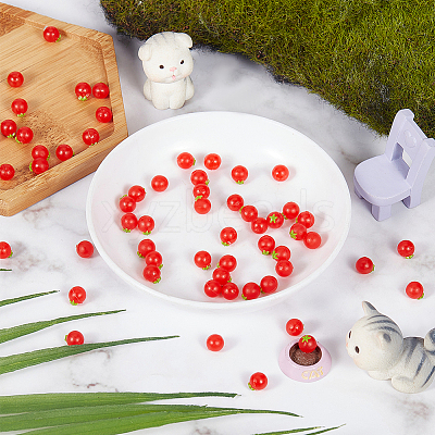 60Pcs PVC Imitation Fruit DJEW-OC0001-49B-1