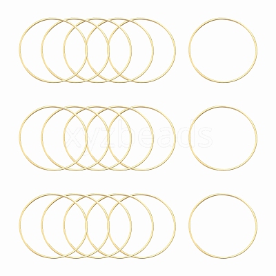Brass Linking Rings X-KK-Y003-03L-G-1