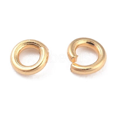 Rack Plating Brass Open Jump Rings KK-O139-18D-G-1