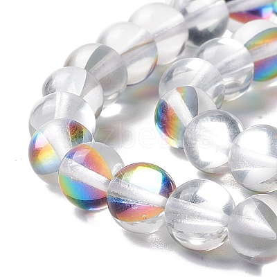 Synthetic Moonstone Beads Strands G-E573-02B-21-1