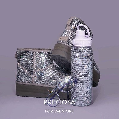 Preciosa® Crystal Hotfix Flatback Stones Y-PRC-HSS16-40010-1