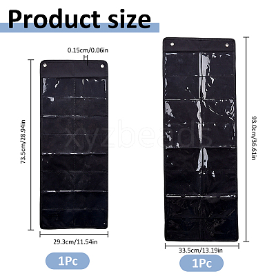 2Pcs 2 Styles 16 Grids Oxford Fabric Jewelry Rolls for Sunglasses DIY-FH0010-75-1