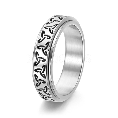Rotatable Stainless Steel Finger Ring PW-WGB0425-08-1