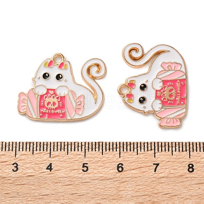 Halloween Alloy Enamel Pendants ENAM-Z022-02D-1