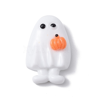 Halloween Theme Opaque Resin Cabochons RESI-E035-01V-1