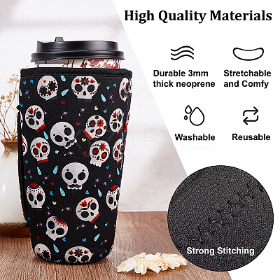 Buy Wholesale China Washable Cup Sleeve Reusable Neoprene Cup