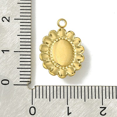 Ion Plating(IP) Real 14K Gold Plated 304 Stainless Steel with Glass Pendant FIND-Z028-30A-1